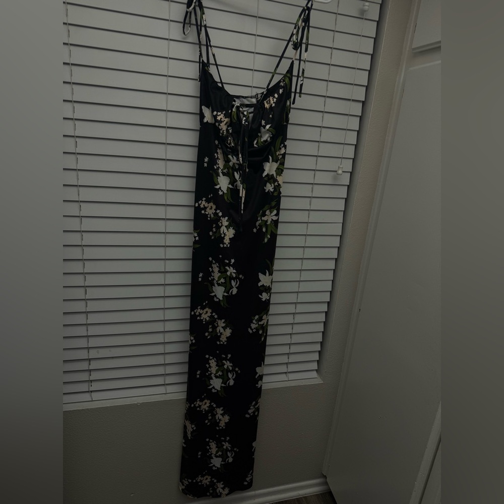 Floral Black Maxi Dress